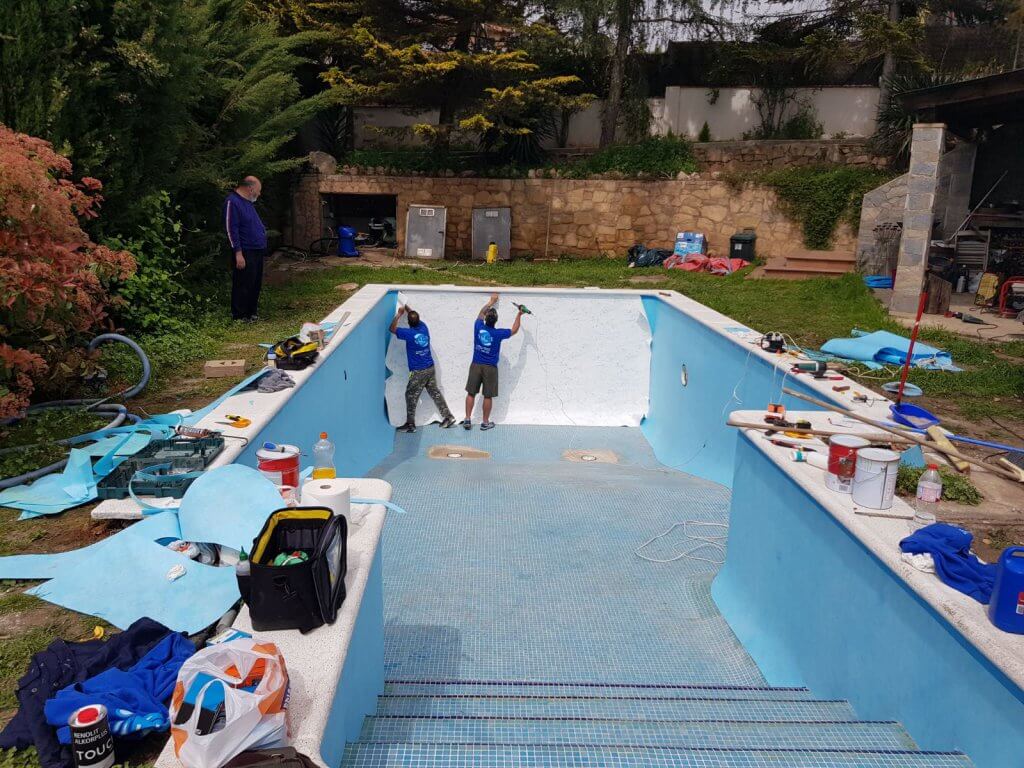 Rehabilitacion piscina con lámina armada 1